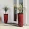 Glitzhome® Oversized Gradient Faux Ceramic Tall Plastic Planters, 2ct.
